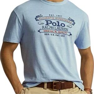 Polo by Ralph Lauren Denim & Supply EST. 1967 Authentic Dungarees T-Shirt LG Tee